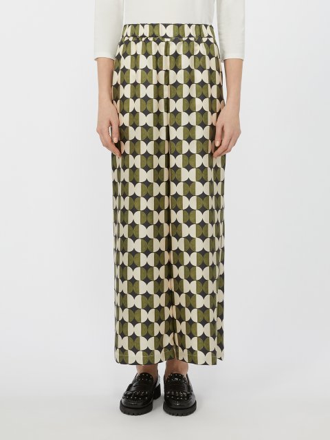 Брюки з принтом WEEKEND MAX MARA шовкові: фото 2 - Invogue