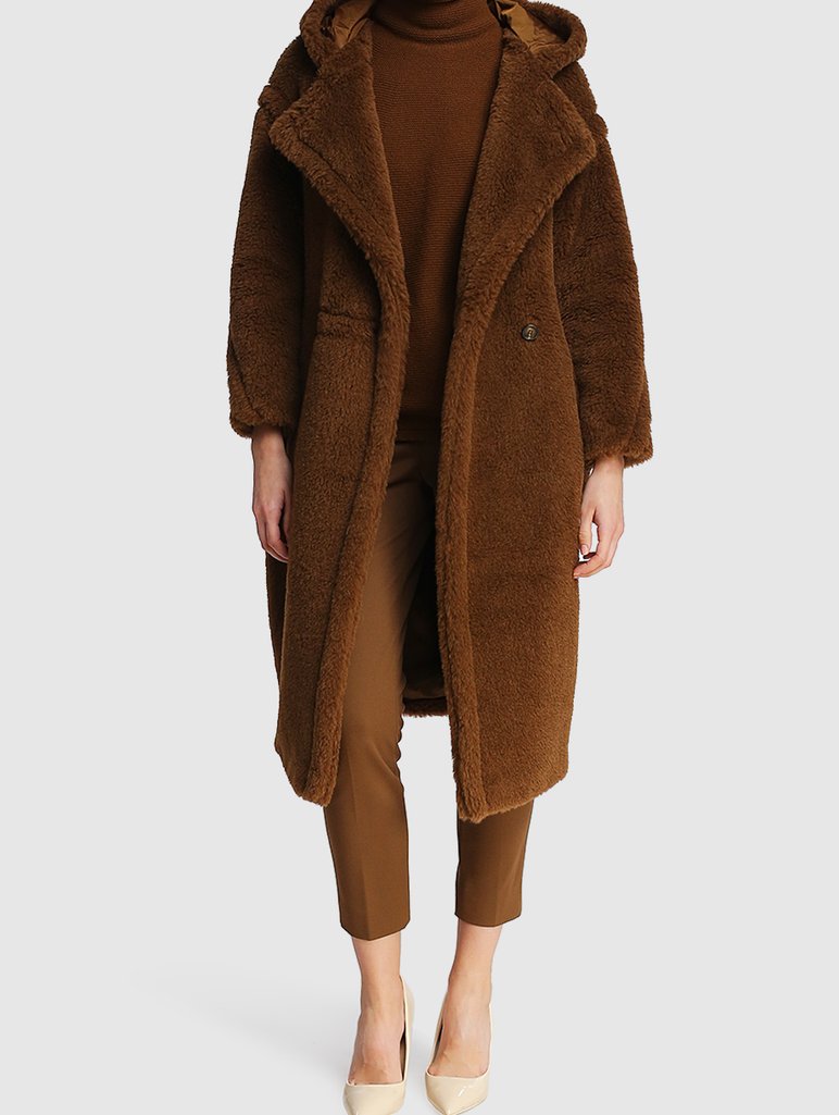 Коричневый свитер MAX MARA: фото 1 - Invogue