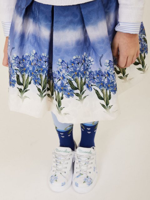 Синя спідниця MONNALISA розкльошеного крою: фото 4 - Invogue