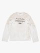Белая футболка Acne Studios с длинным рукавом: фото - Invogue