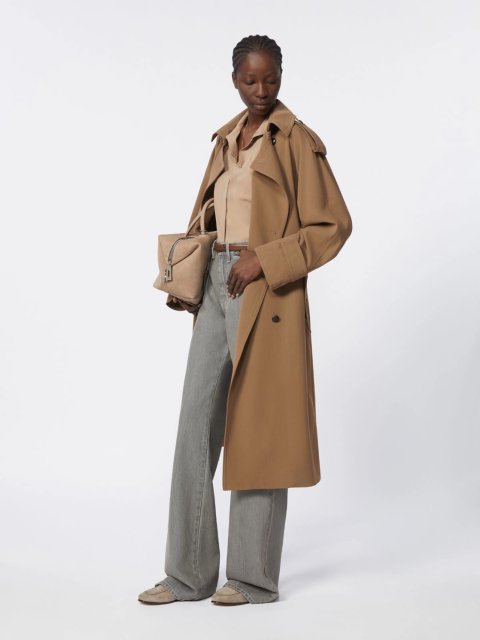 Коричневий тренч MAX MARA з вовняного габардину: фото 1 - Invogue