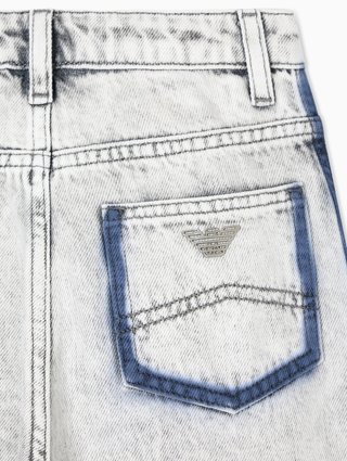 Cірі джинси EMPORIO ARMANI KIDS з бавовни: фото 3 - Invogue