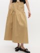 Бежева спідниця GANNI з бавовни та льону: фото 2 - Invogue