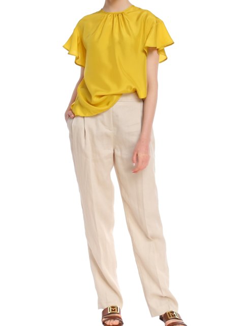 Жёлтая блуза MARELLA: фото 1 - Invogue