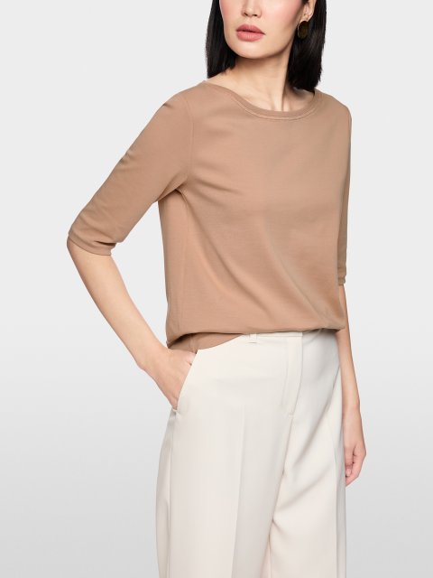 Футболка с коротким рукавом и лентой Marc Cain: фото 4 - Invogue