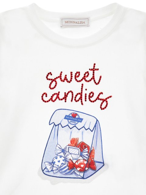 Футболка «Sweet Candies» Monnalisa: фото 2 - Invogue