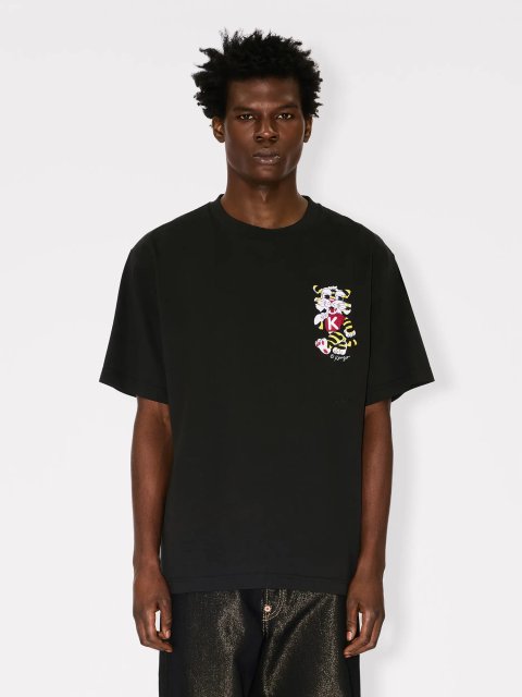 Черная футболка Kenzo из хлопкового трикотажа: фото 2 - Invogue