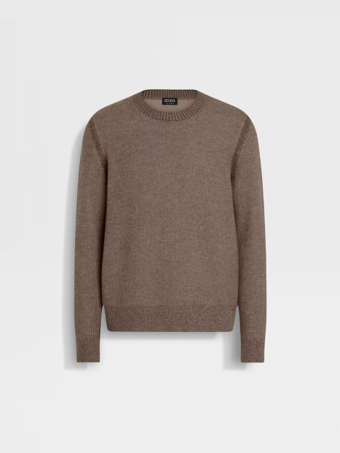 Коричневий светр ZEGNA з кашеміру: фото - Invogue