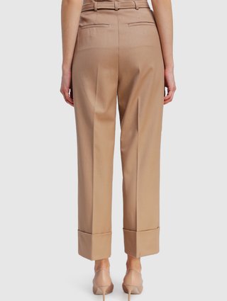 Бежевые брюки Sportmax: фото 4 - Invogue