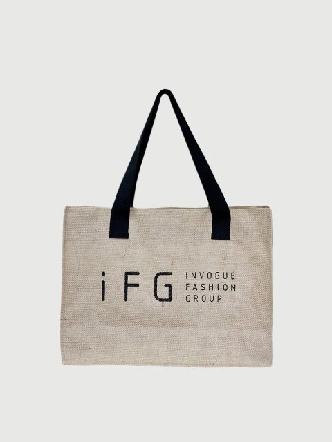 сумка-шопер ifg с логотипом Благодійність IFG: фото - Invogue
