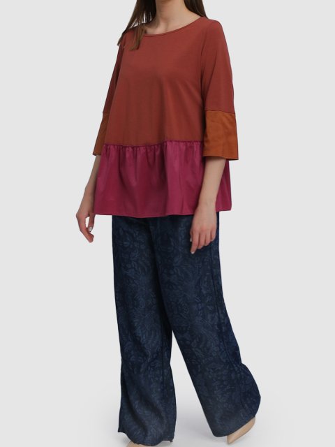 Темно-рожева блуза MARINA RINALDI : фото 1 - Invogue