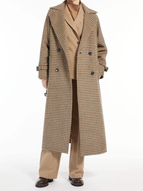 Бежеве пальто WEEKEND MAX MARA : фото 3 - Invogue