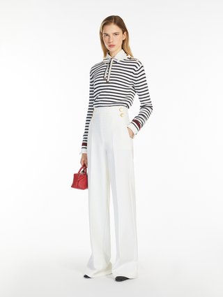 Білі брюки Max Mara палаццо: фото 1 - Invogue