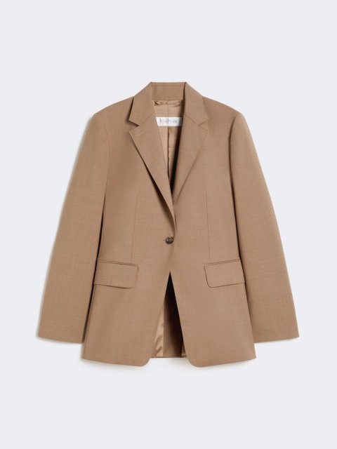 Світло-коричневий жакет MAX MARA з натуральної вовни: фото - Invogue