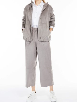 Серая куртка MAX MARA: фото 3 - Invogue