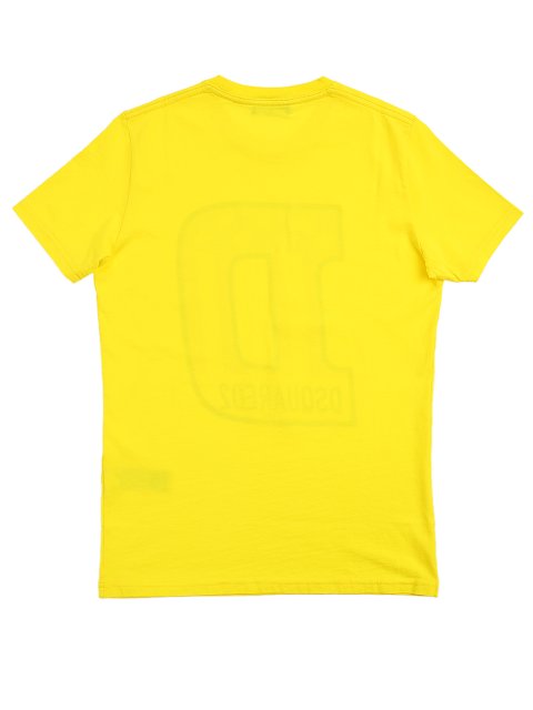 Жёлтая футболка DSQUARED KID: фото 3 - Invogue