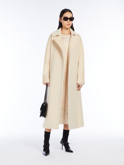 Біле пальто MAX MARA з вовни: фото 3 - Invogue