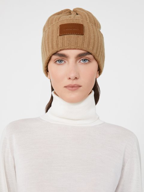 Кремова шапка MAX MARA з кашеміру: фото 1 - Invogue