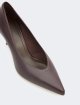 Бордові туфлі Max Mara: фото 3 - Invogue