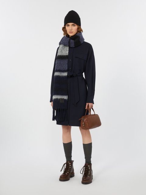 Темно-синя сукня WEEKEND MAX MARA з вовни: фото 1 - Invogue