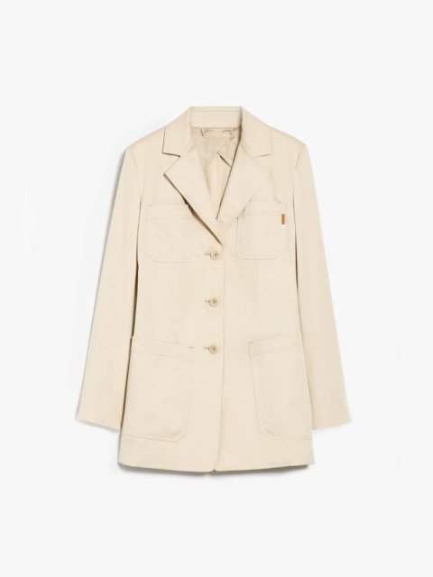 Бежевий жакет Max Mara з накладними кишенями: фото - Invogue