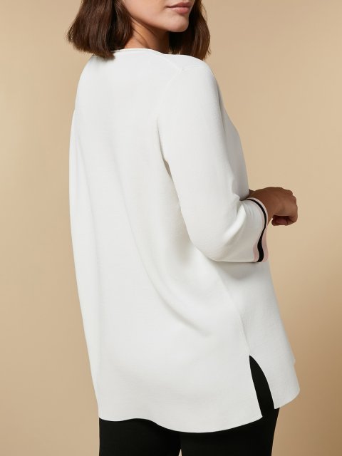 Белый свитер MARINA RINALDI: фото 2 - Invogue