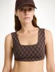Коричневий топ By Malene Birger з принтом: фото 3 - Invogue