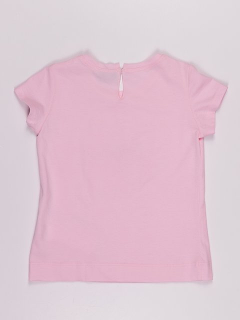 Розовая футболка MONNALISA: фото 1 - Invogue