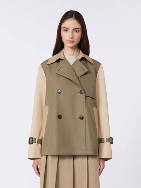 Гірчичний плащ WEEKEND MAX MARA укорочений: фото 2 - Invogue