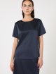 Темно-синя блуза WEEKEND MAX MARA атласна: фото 4 - Invogue