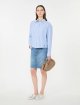 Блакитна сорочка WEEKEND MAX MARA з органічної бавовни: фото 1 - Invogue