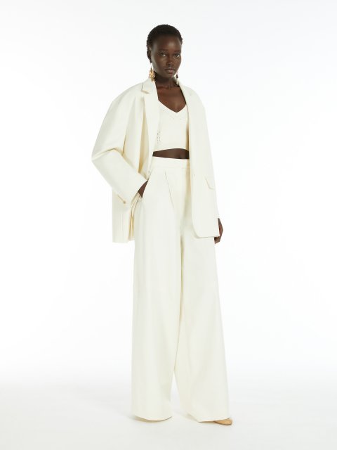 Ванильный жакет Max Mara из хлопка: фото 3 - Invogue