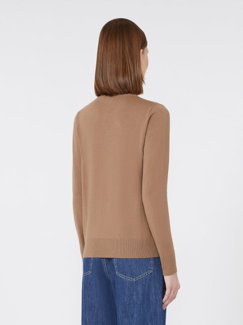 Темно-бежевий светр MAX MARA з вовняної пряжі: фото 3 - Invogue