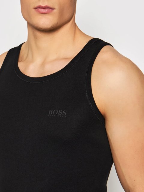 Чорна майка BOSS : фото 3 - Invogue