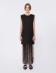 Чорна сукня SPORTMAX з бахромою: фото 3 - Invogue