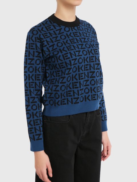 Чёрный свитер KENZO: фото 2 - Invogue