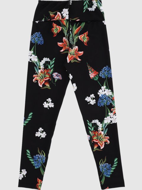 Чёрные леггинсы MONNALISA: фото 1 - Invogue