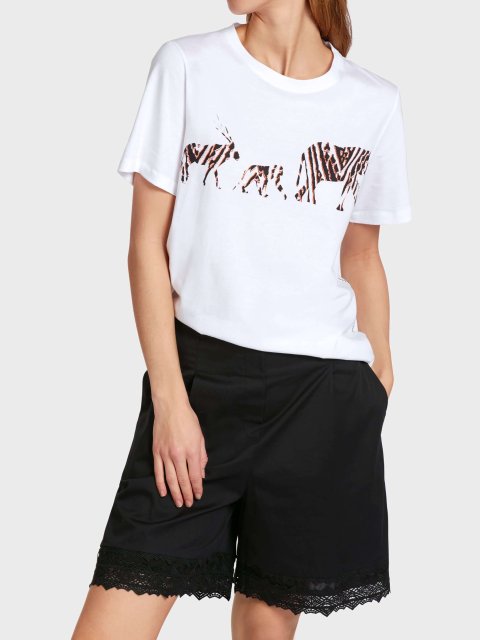 Белая футболка MARC CAIN: фото 1 - Invogue