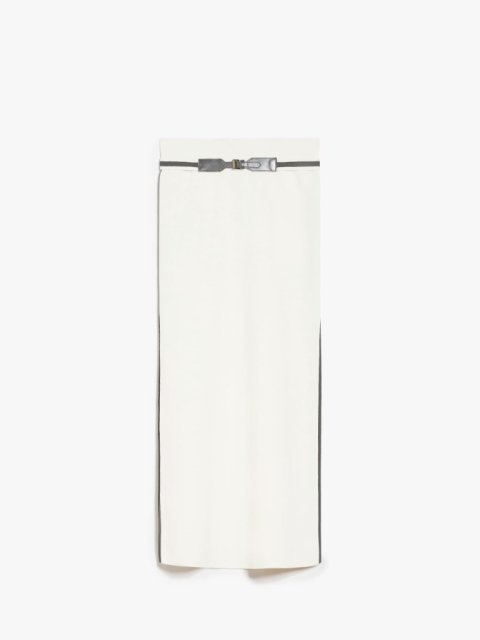 Молочная юбка Max Mara с разрезами: фото - Invogue