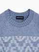 Голубой свитер Emporio Armani из шерсти и акрила: фото 3 - Invogue