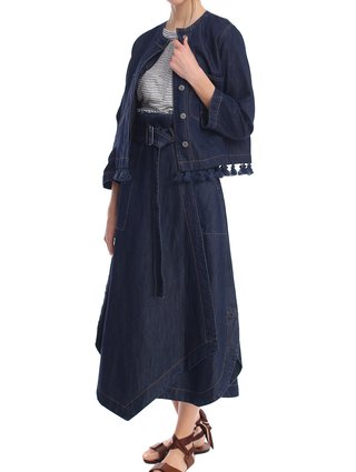 Синяя юбка WEEKEND MAX MARA: фото 3 - Invogue