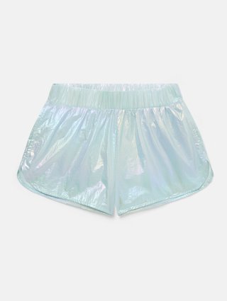 Бирюзовые шорты STELLA MCCARTNEY KIDS: фото - Invogue
