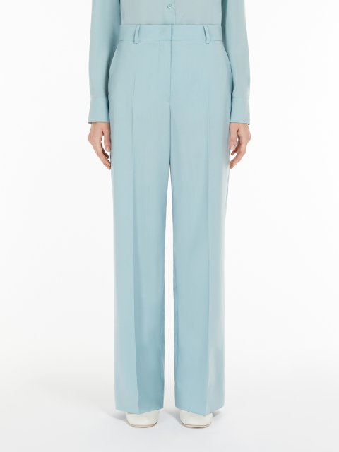 Світло-зелені брюки WEEKEND MAX MARA палаццо: фото 1 - Invogue