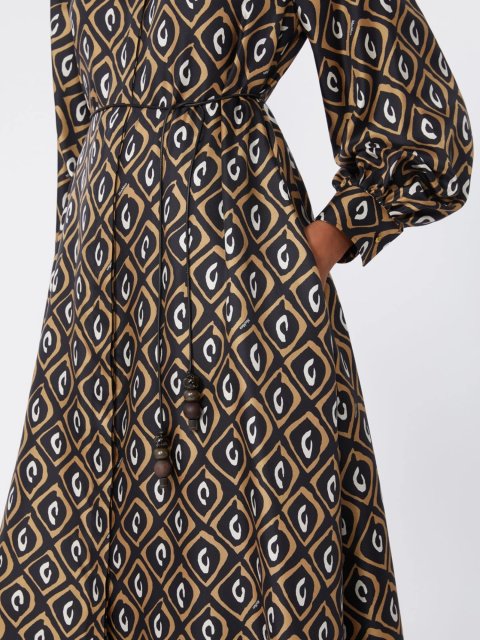 Чорна сукня Max Mara з шовку: фото 4 - Invogue