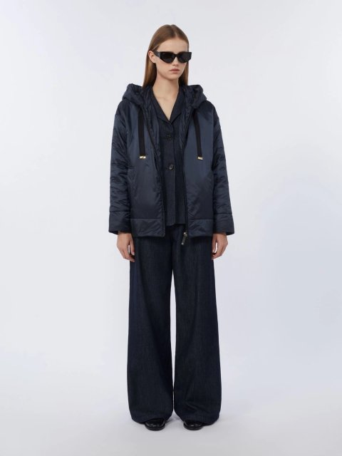 Темно-синя куртка MAX MARA утеплена: фото 1 - Invogue