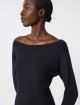 Темно-синий свитер MAX MARA из кашемировой пряжи: фото 5 - Invogue