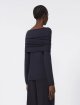 Темно-синий свитер MAX MARA из кашемировой пряжи: фото 3 - Invogue