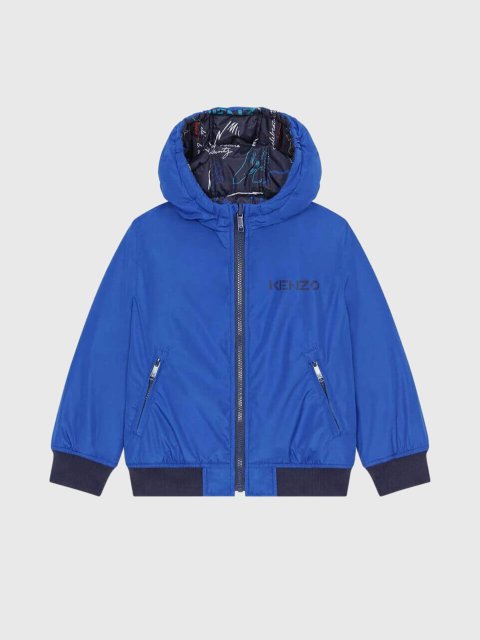 Синяя куртка KENZO KIDS: фото 1 - Invogue