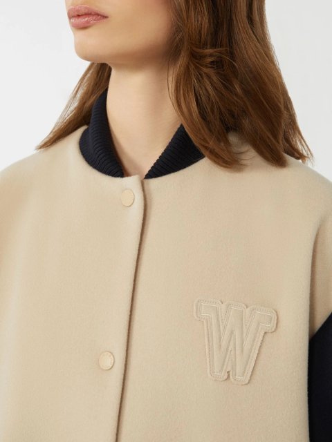 Бежевий бомбер WEEKEND MAX MARA вільного крою: фото 4 - Invogue