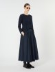 Темно-синяя юбка MAX MARA расклешенная: фото 1 - Invogue